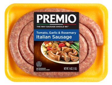 Premio Italian Sausage with Tomato, Garlic & Rosemary