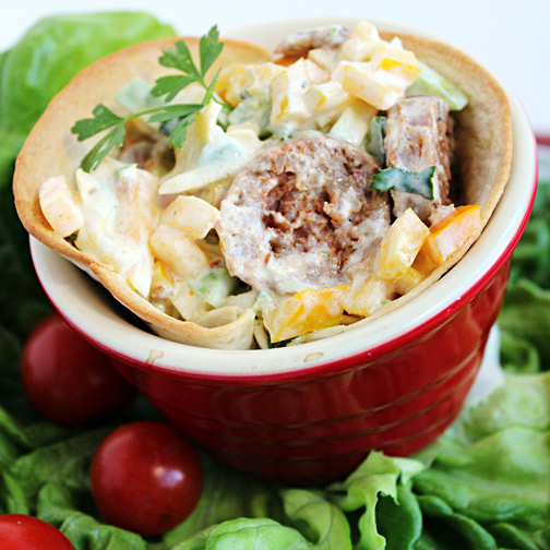 Sante Fe Sausage Salad Cups