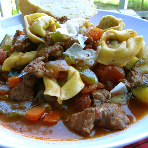 Italian Sausage Tortellini Soup