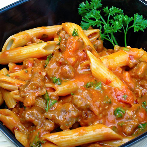 Penne with Spicy Vodka