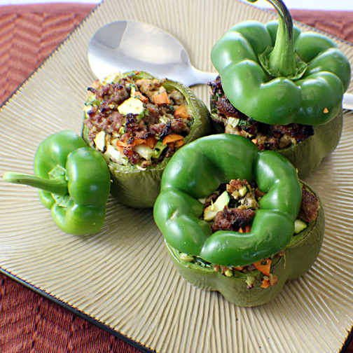 Stuffed Peppers with Sausage and Parsley