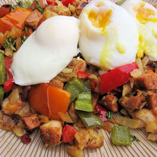 Eggs and Sausage Hash