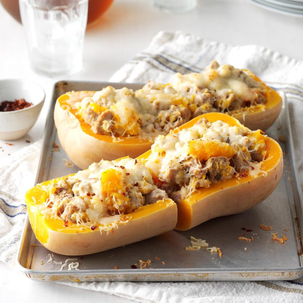 Baked Stuffed Butternut Squash