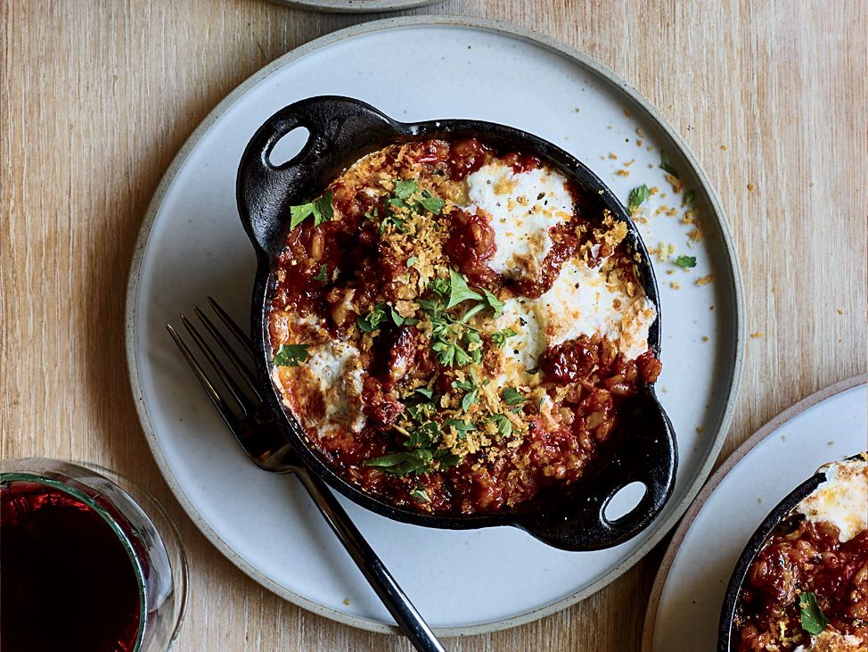 Premio Sausage and Farro Casserole