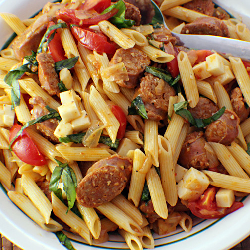 Premio fresh sausage pasta salad