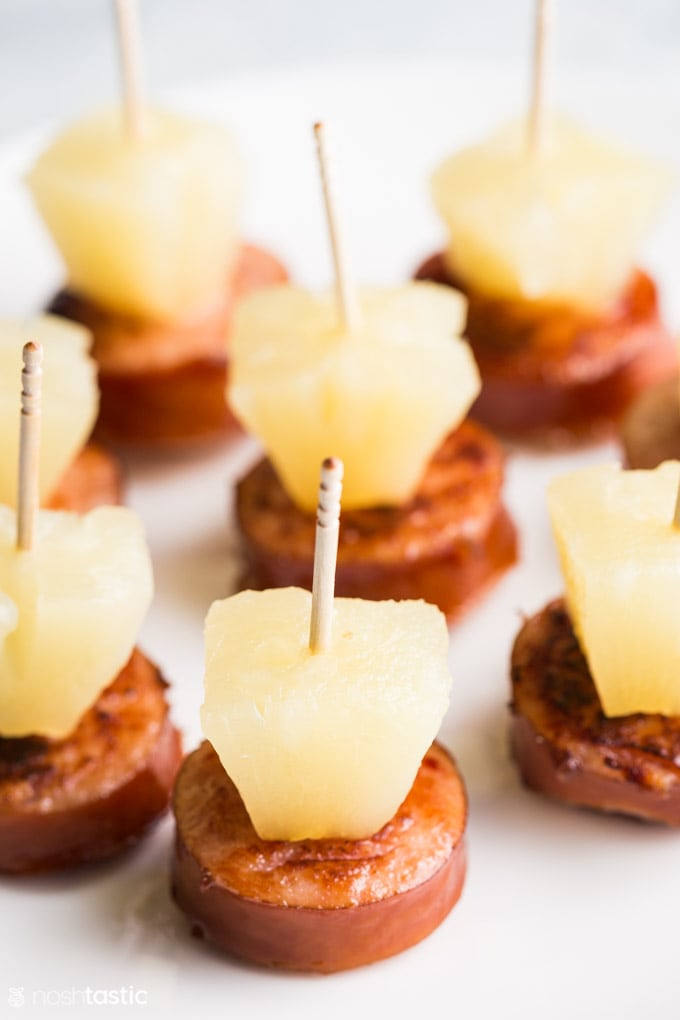 Three-Point Sausage and Pineapple Puffs