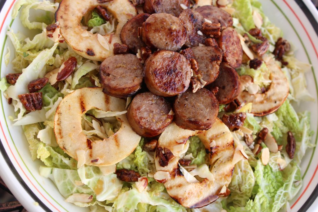 sausage and apple slaw