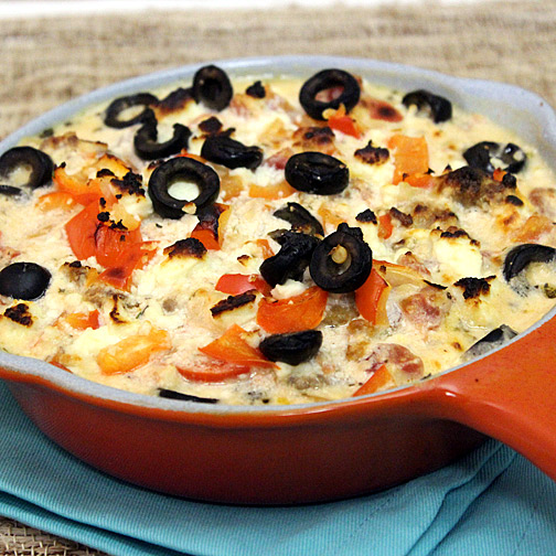 Mediterranean Madness Sausage Dip