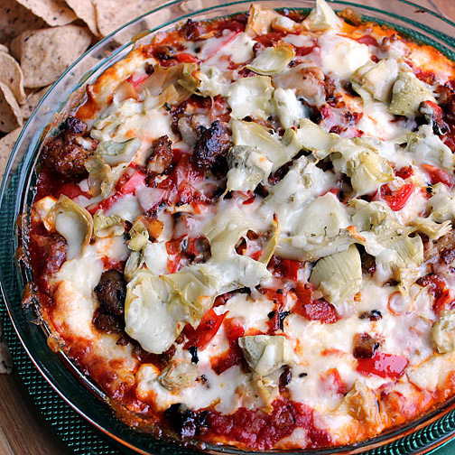 supreme pizza dip