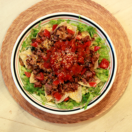 Taco Salad with Premio Sausage