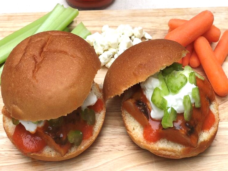 Buffalo Chicken Sausage Sliders