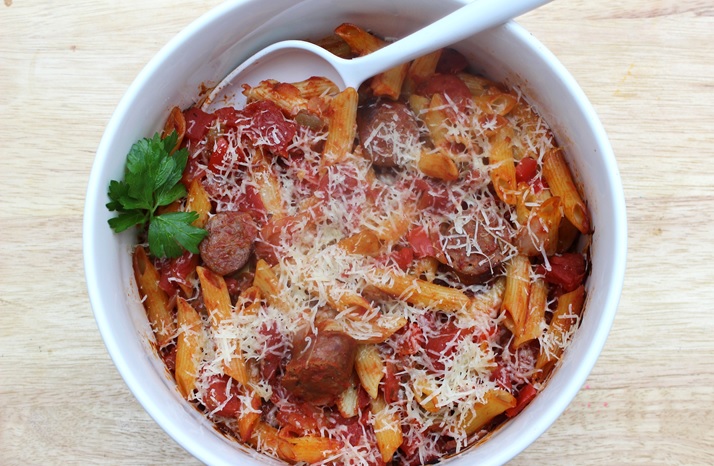 Holiday Premio Sausage & Pepper Casserole