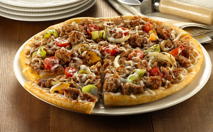 Hot Italian Sausage Meat Pizza