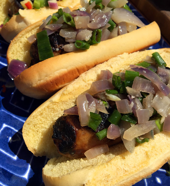 Top your Premio sausage hoagies with Chef Capon's Grilled Onion Relish