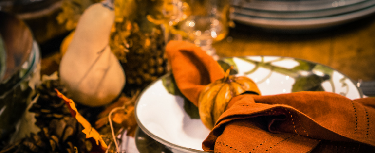 Thanksgiving place setting