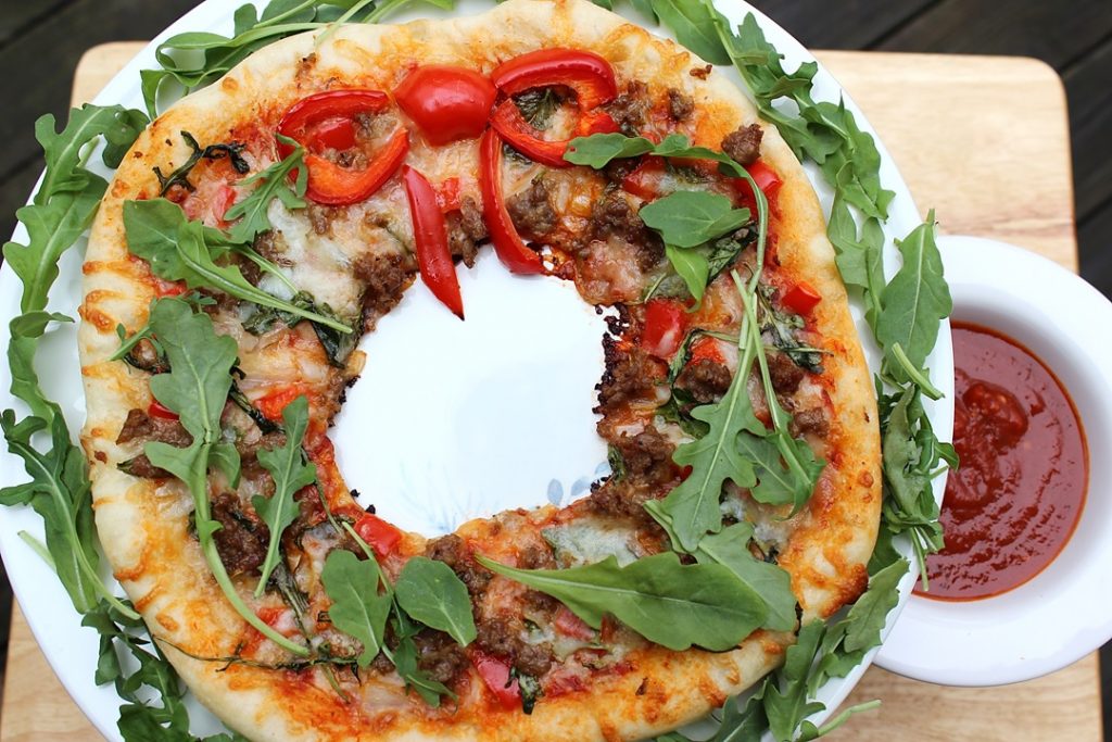 Premio Sausage Wreath Holiday Pizza