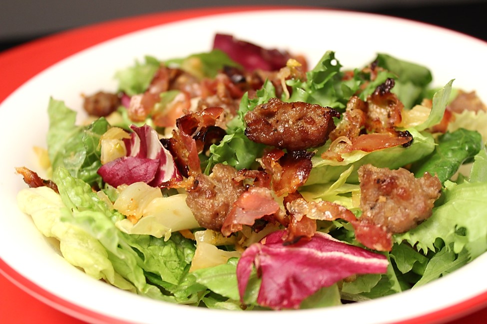 Carmelized Pancetta & Fennel Salad with Sausage