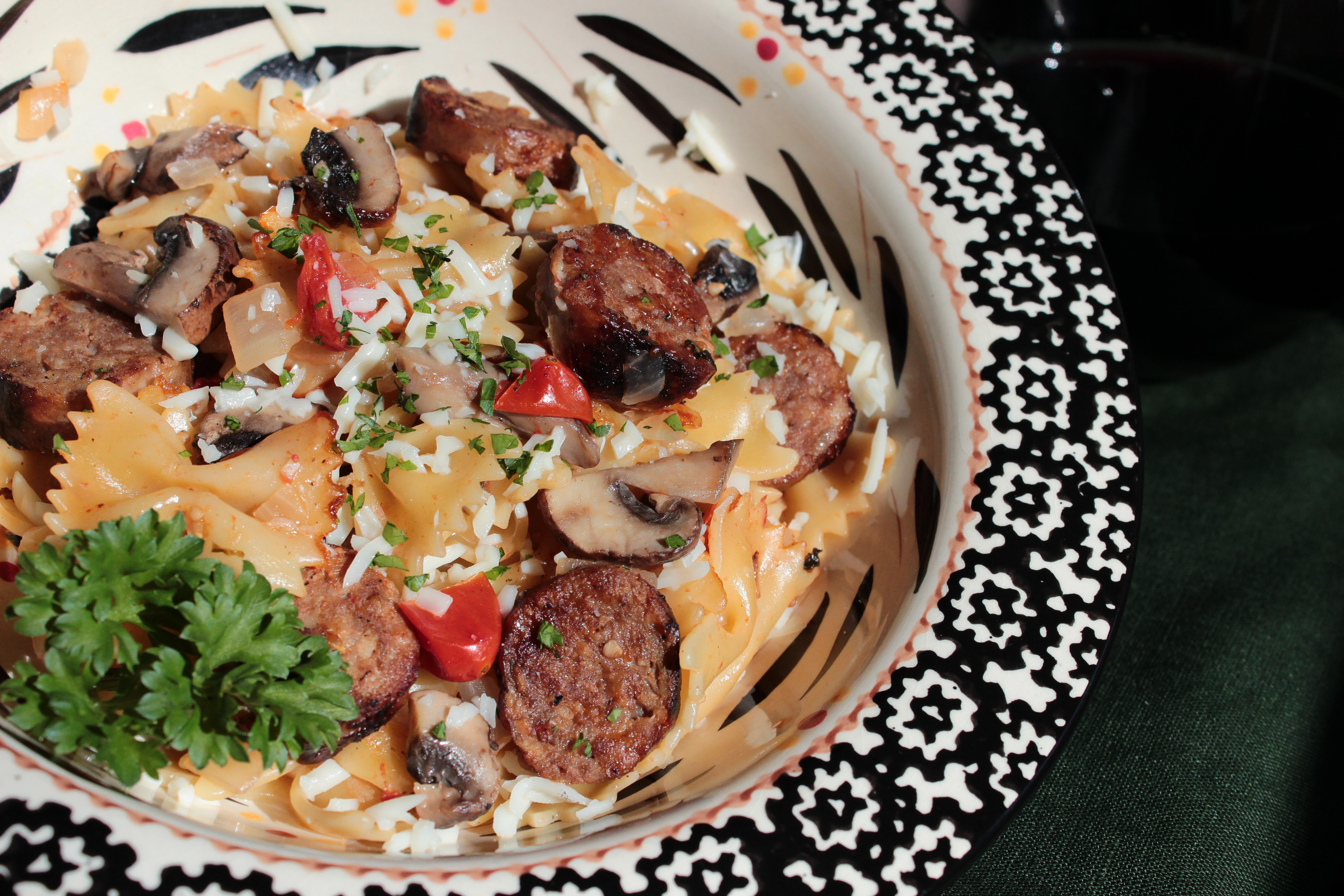 One-Pot Sausage & Mushroom Pasta | Premio Sausage Recipes