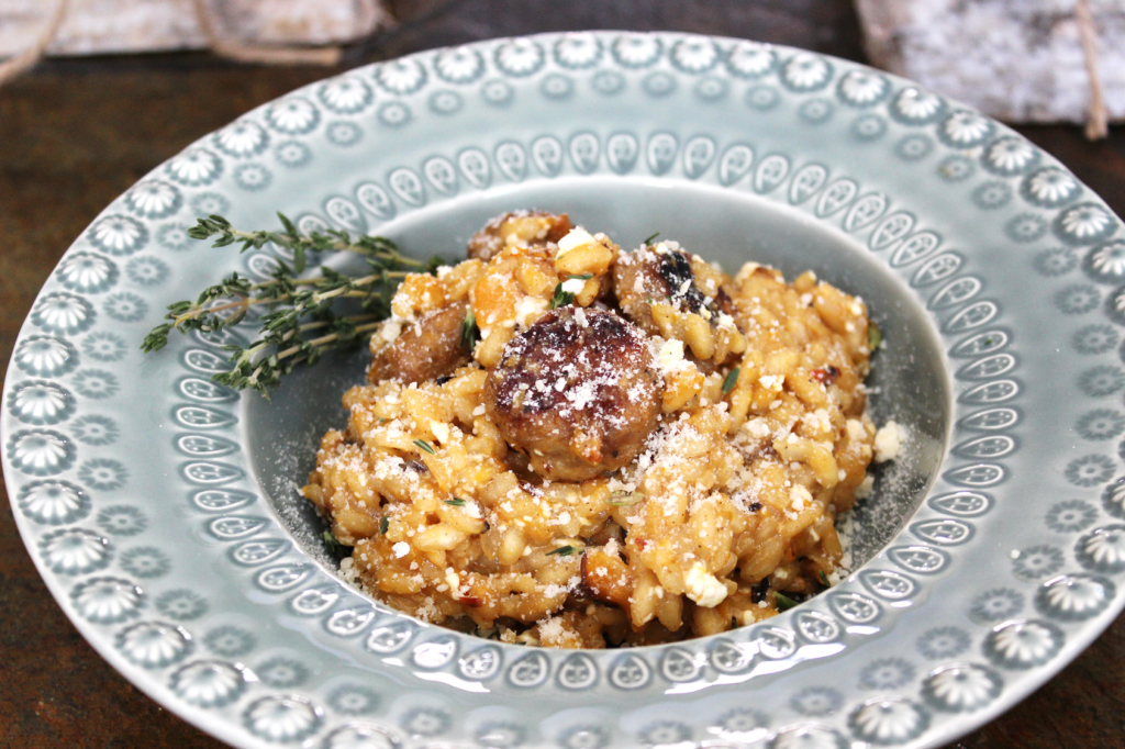 Easy Squash & Sausage Risotto