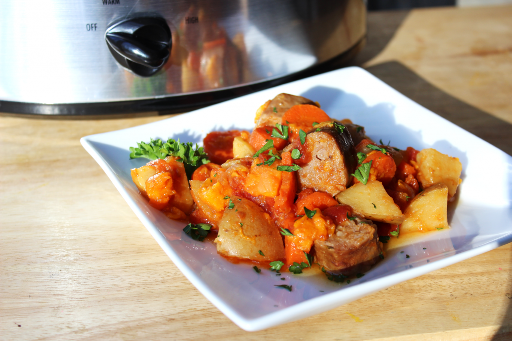 Root Veggie & Sausage Crockpot Casserole