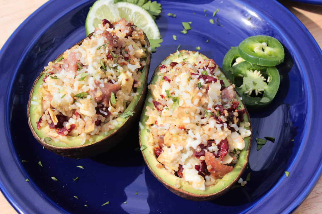 Sausage Stuffed Avocado Boats