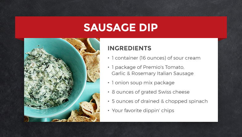 Sausage Dip Recipe and Ingredients for cooking at home