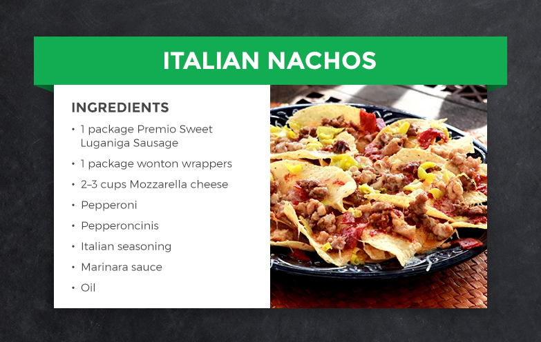 Italian Nacho Recipe for your event or home cooking