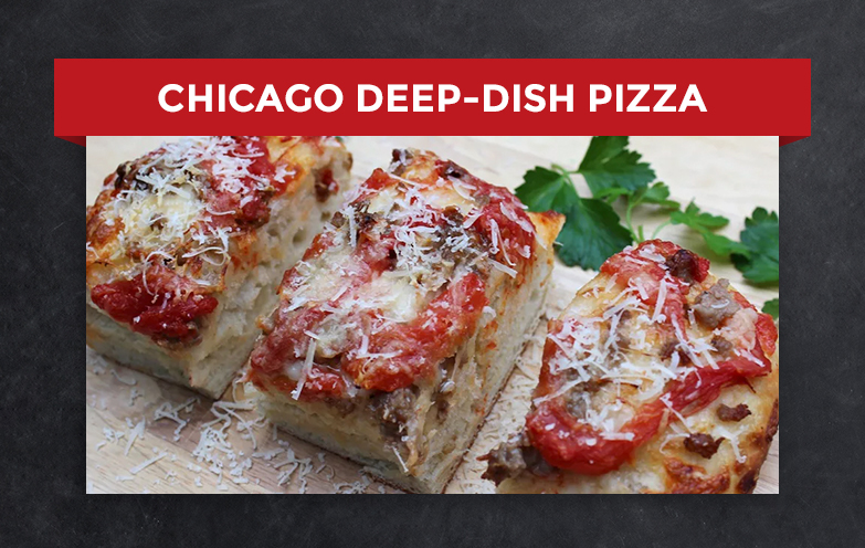 Chicago Deep Dish Pizza Recipe for home or your event