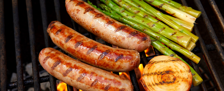 Sausage and Vegetables on the Grill