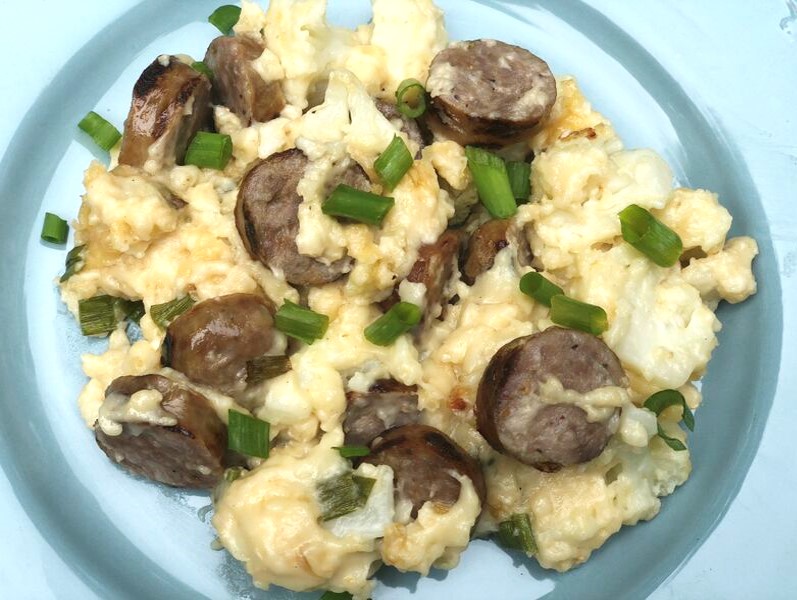 Premio Sausage-Loaded Cauliflower