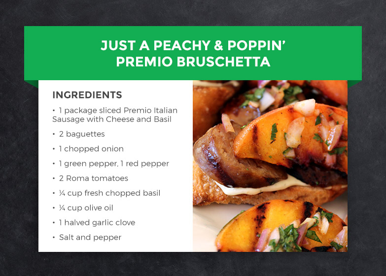 Peach Bruschetta