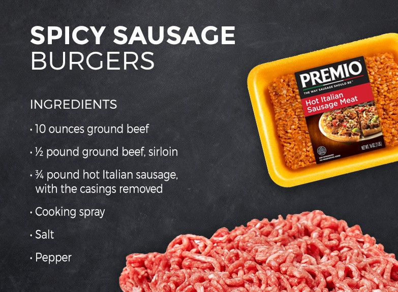 Spicy Sausage Burgers