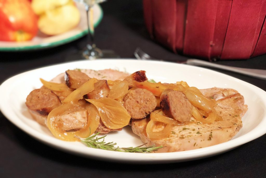 One-Pan Pork Chops With Premio Sausage and Apples