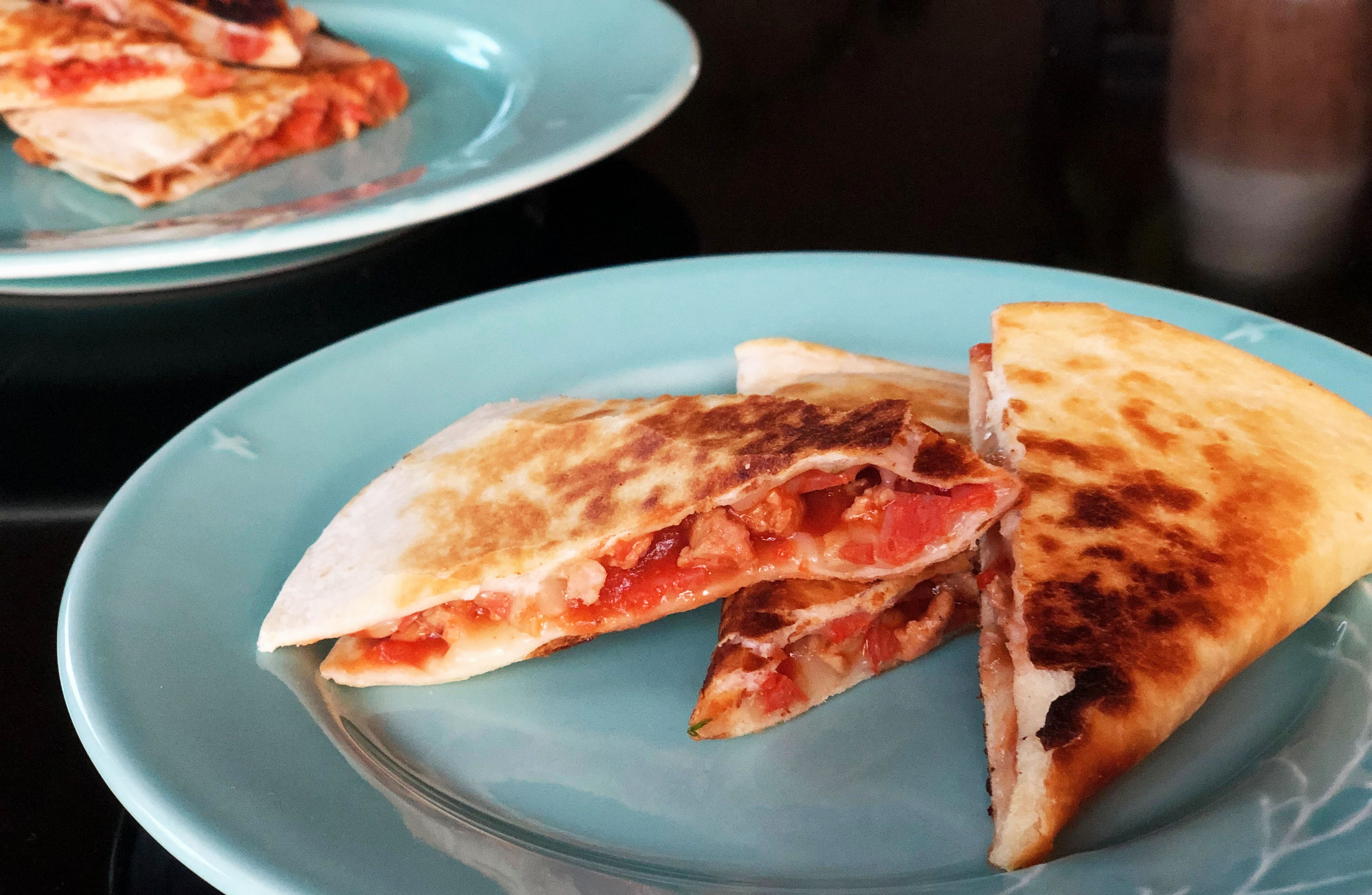 Sausage and Pepperoni Pizzadillas