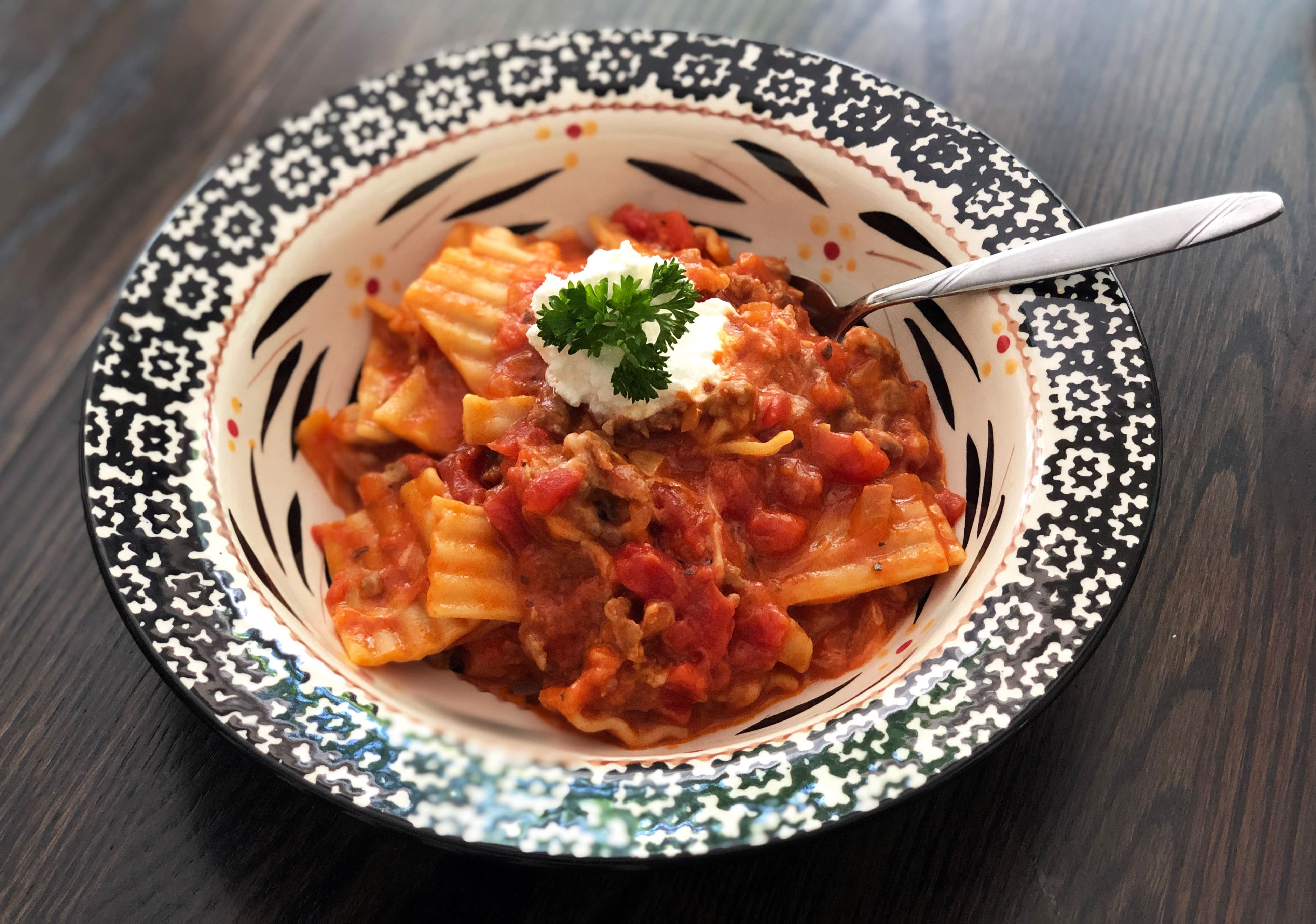 One-Pot Lasagna Soup