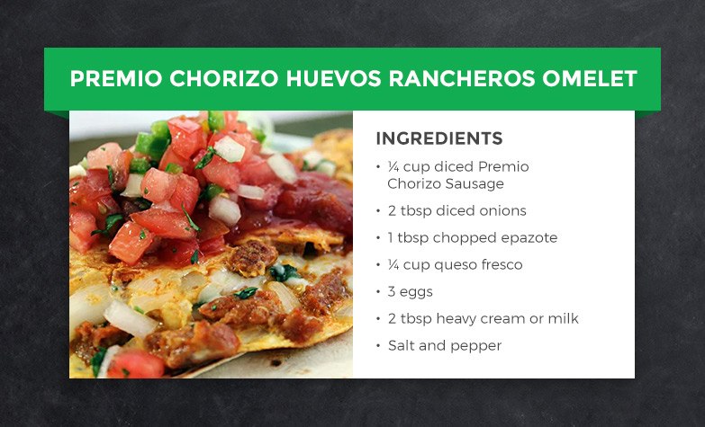 Premio Chorizo Huevos Rancheros Omelet