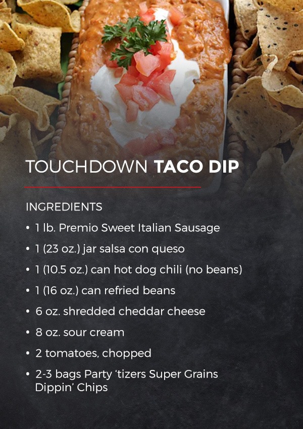 Touchdown Taco Dip Recipe