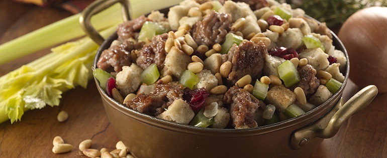 Sausage Stuffing With Cranberries and Celery