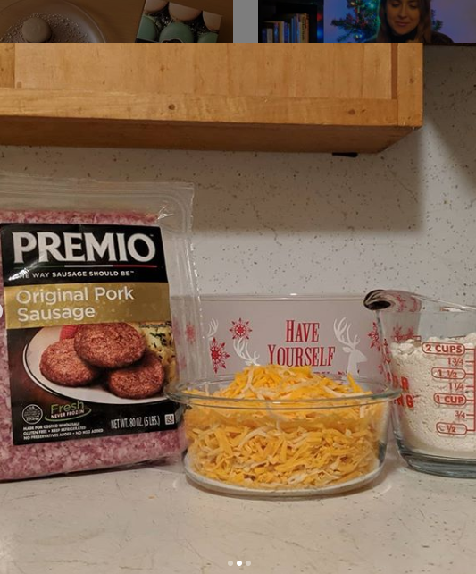Ingredients for Cheesy Sausage Biscuit Bites