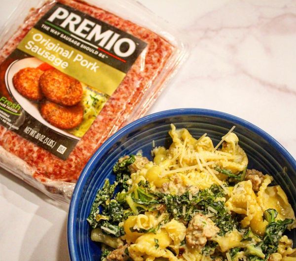 Original Pork Sausage and Kale Pasta