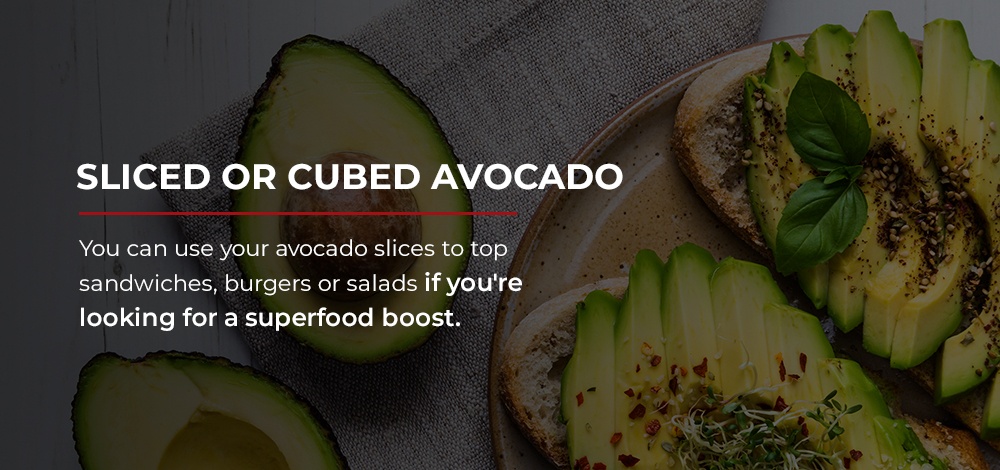 Sliced or Cubed Avocado