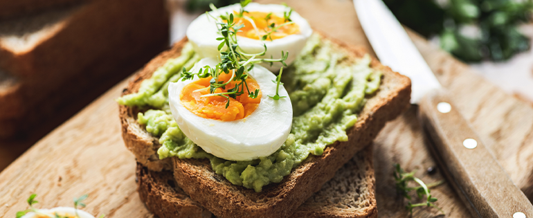 Eggs on Avocado Toast