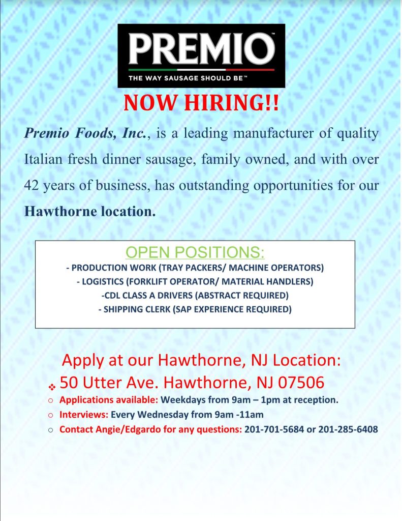 Premio is hiring