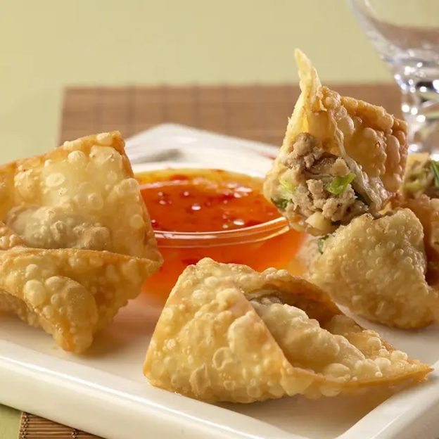 Easy Pork Sausage Won Tons