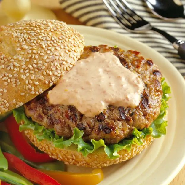 Spicy Asian Ground Pork Burgers