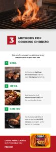 3 methods for cooking chorizo