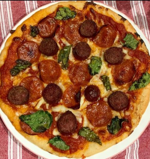 Gluten Free Pizza with delicious Premio Sausage