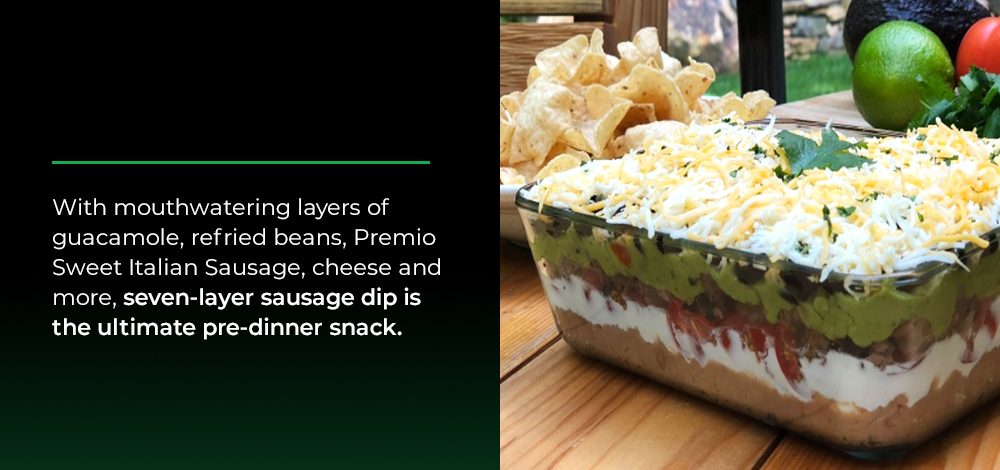 Seven-Layer Sausage Dip