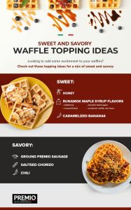 sweet and savory waffle topping ideas