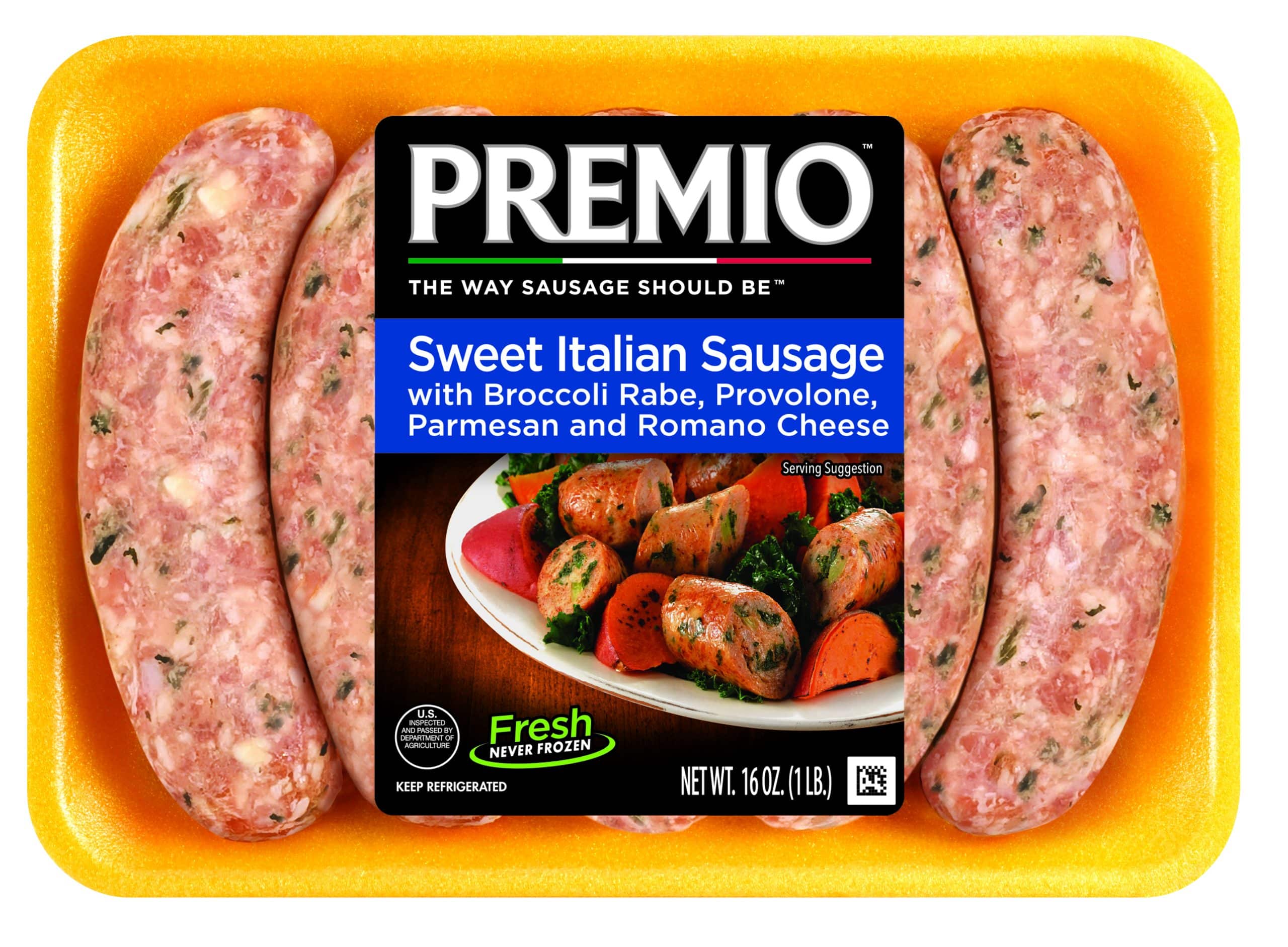 Premio Sweet Italian Sausage with Broccoli Rabe & Cheese